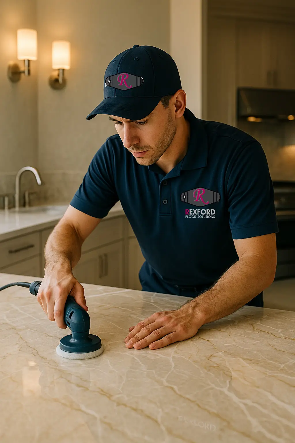 countertop polishing rexford logo w