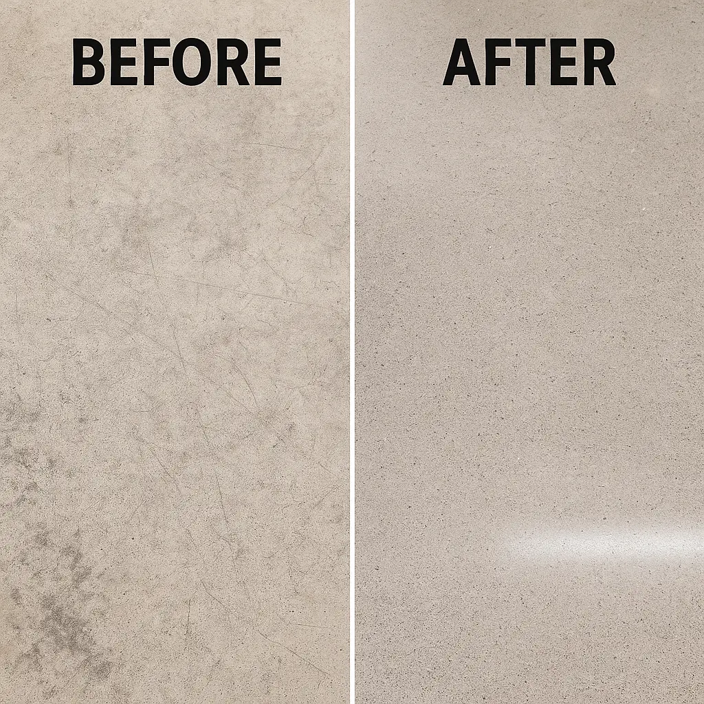 floor cleaning before and after w