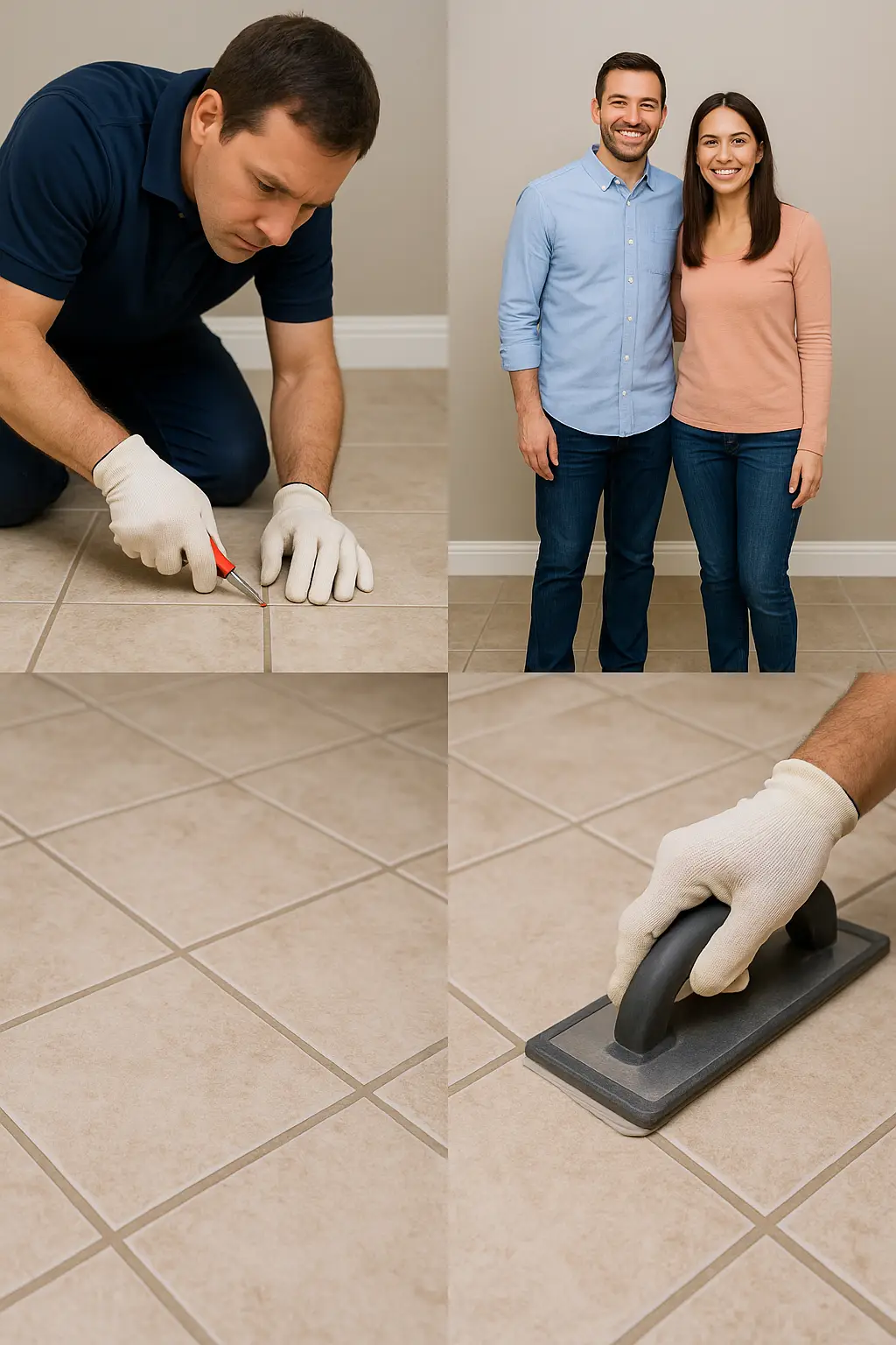 grout cleaning 4 pictures w