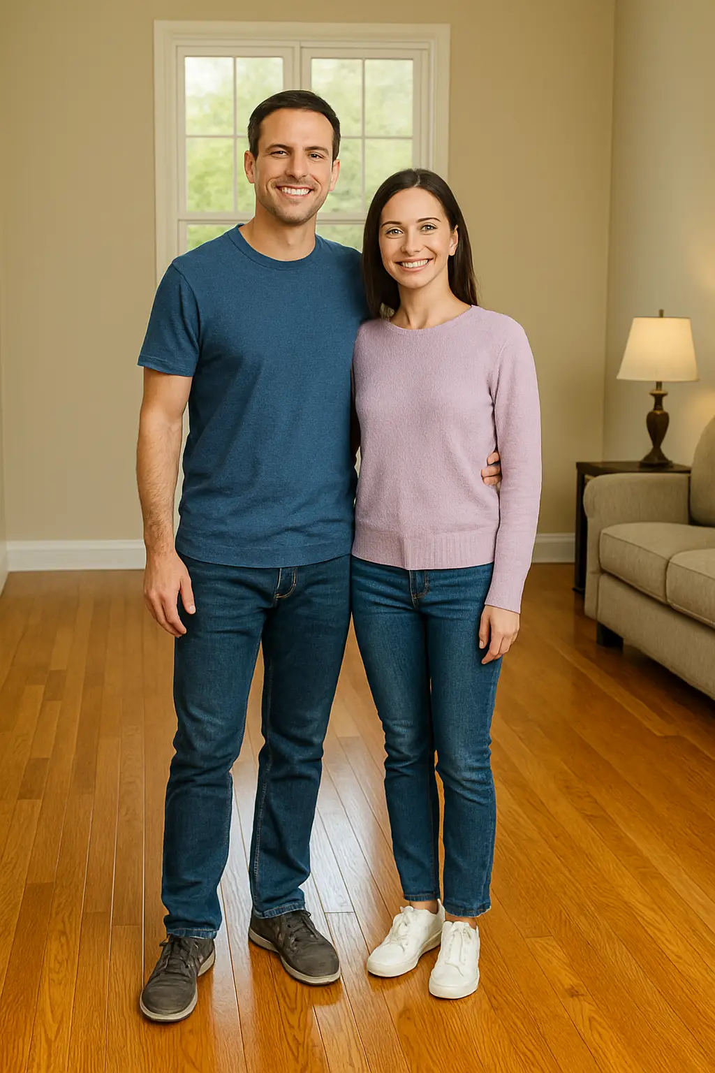 rexford happy couple wood floor w