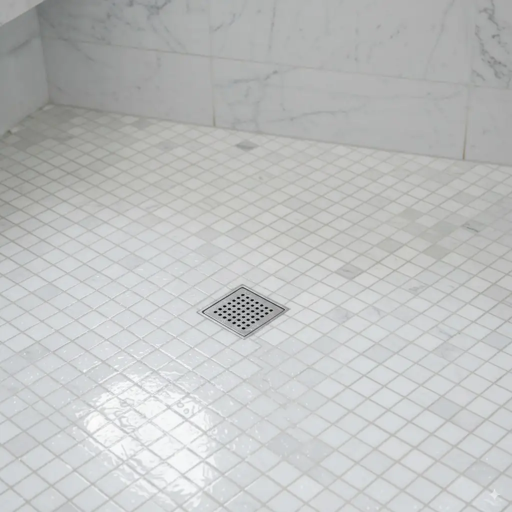 Rexford after shower grout floor 1 w
